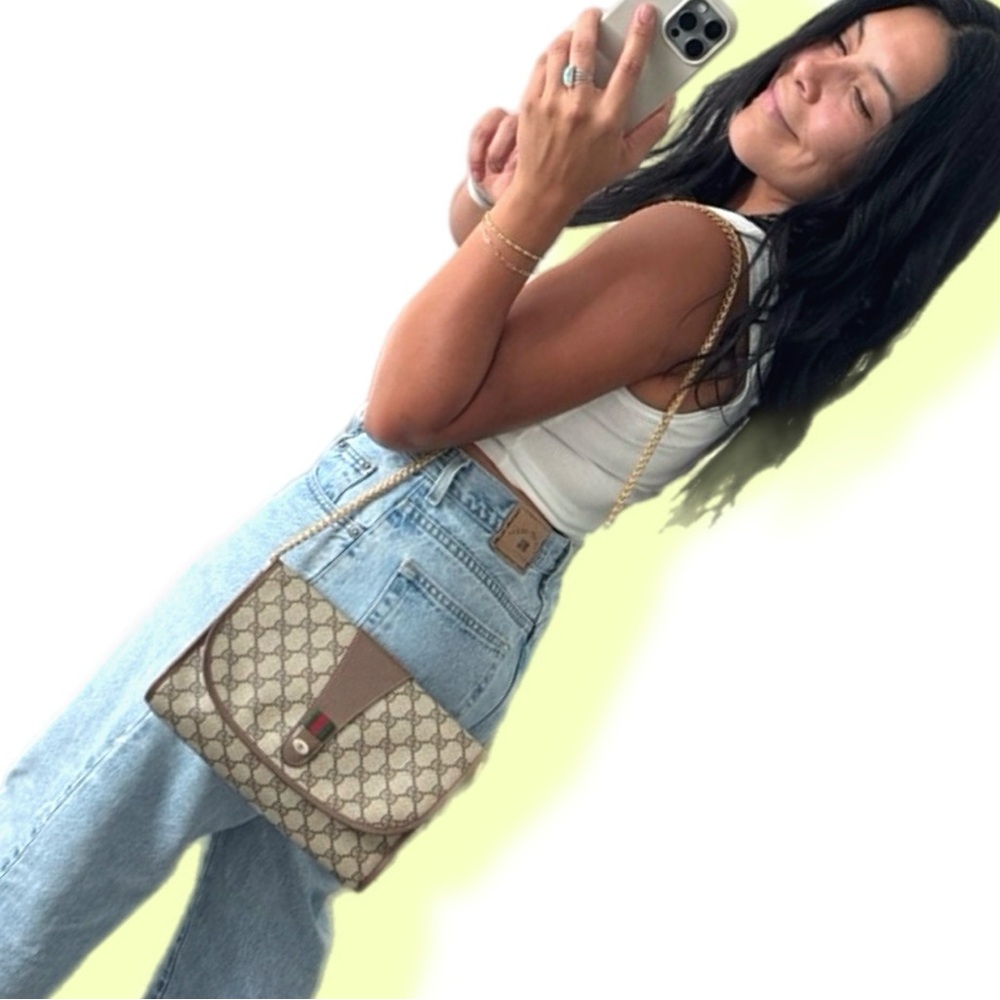 Gucci Supreme GG Monogram Clutch / Crossbody Bag